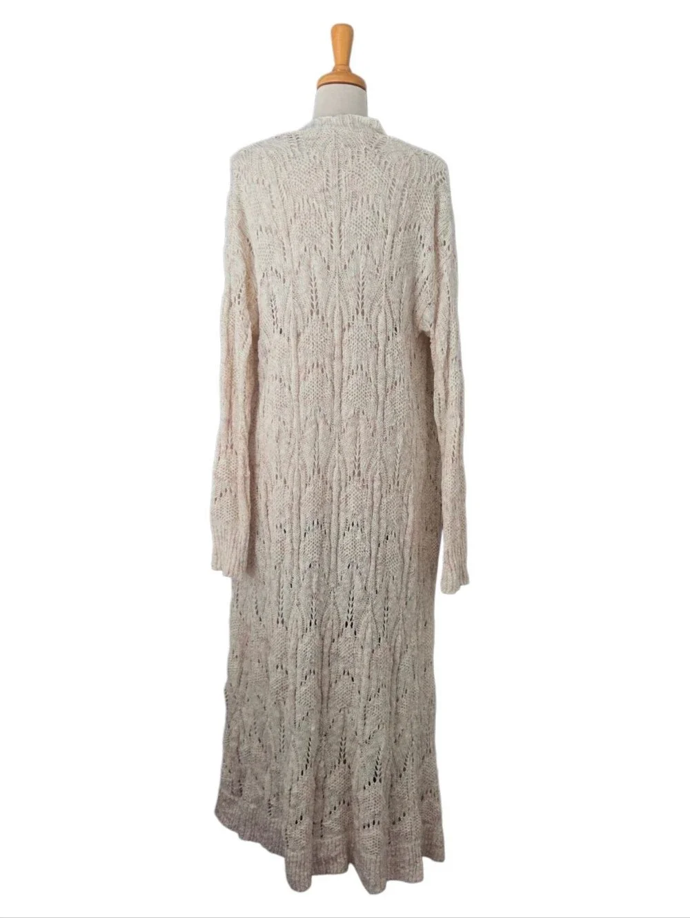 Anthropologie Pilcro Pointelle Duster Cardigan Women's Small S Boho Cottagecore